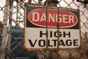 High Voltage Danger sign