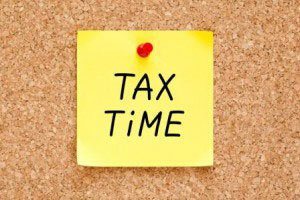 Tax Time Sticky Note